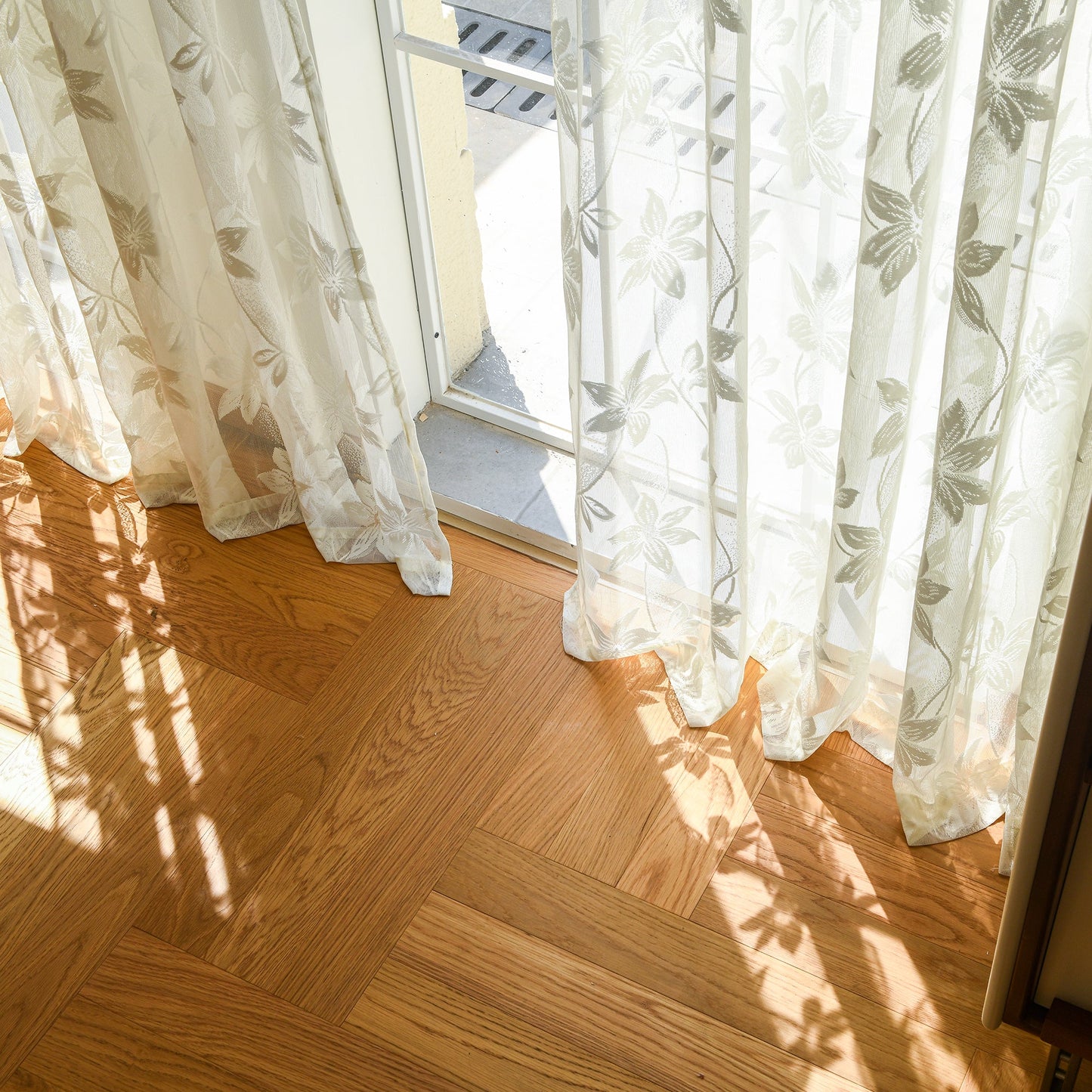 Custom Curtains: Semi-Sheer Lace Voile Curtains, Set of 2 Panels-4