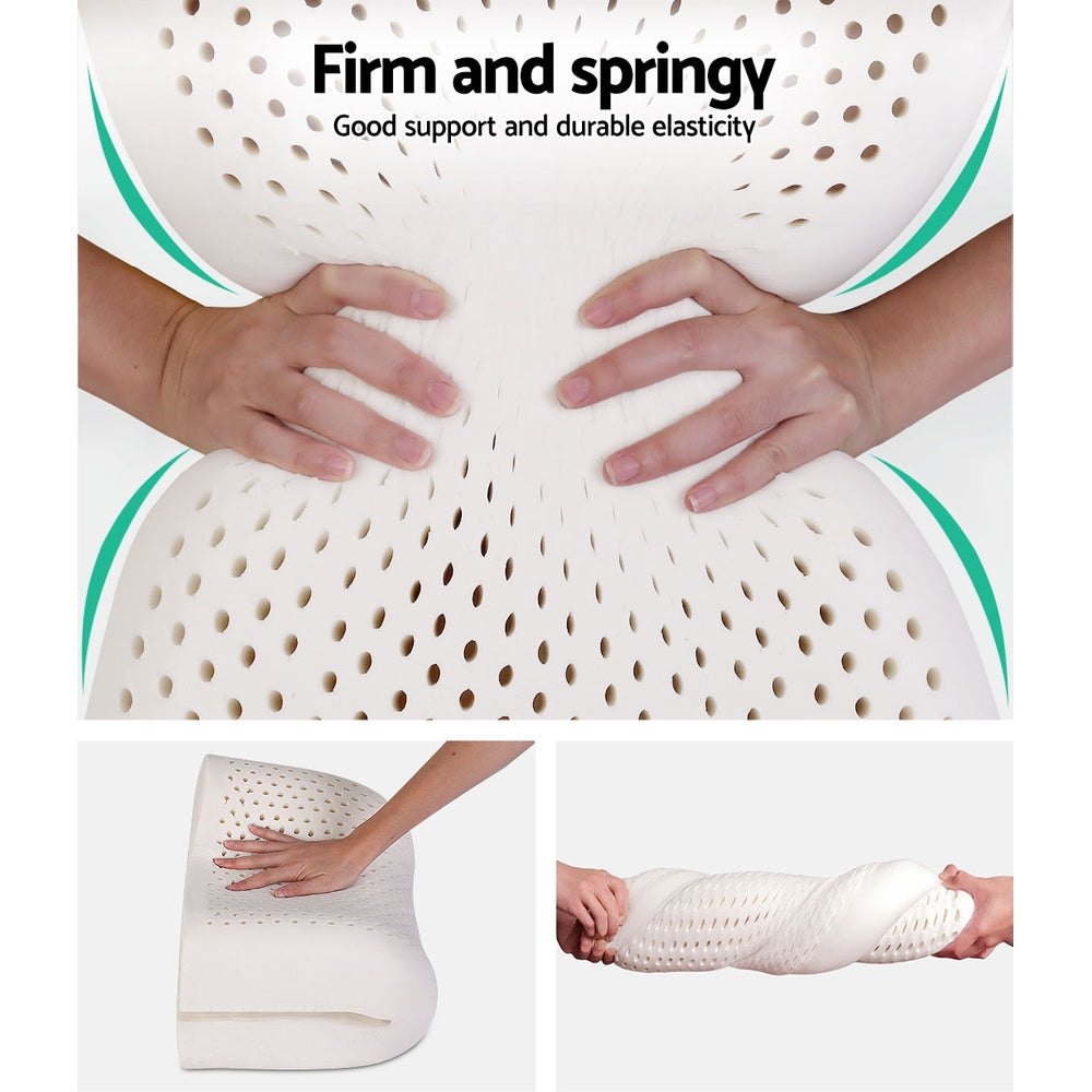 NNEDSZ Bedding Set of 2 Natural Latex Pillow