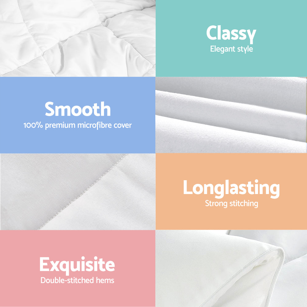 NNEDSZ Bedding King Size 700GSM Bamboo Microfibre Quilt