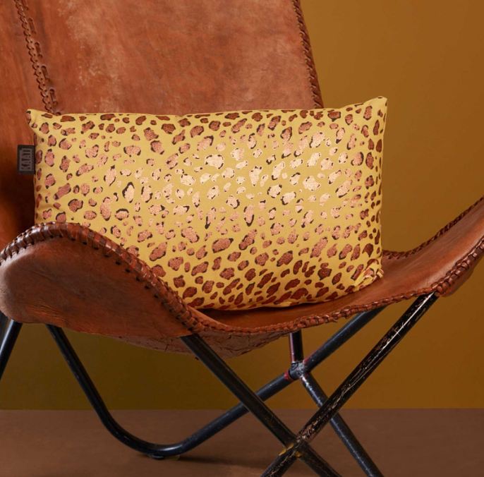 NNEDSZ Felidea Cotton Yellow dekoratyvinė pagalvėlė (30 × 50 cm)