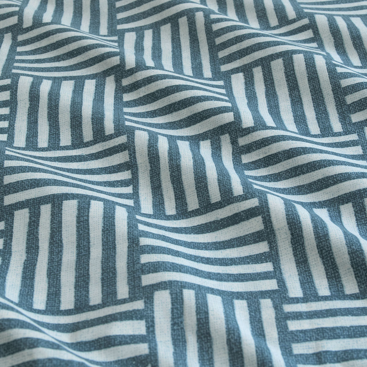 Fletcher Faded Indigo spausdintas antklodės užvalkalų komplektas – King dydis