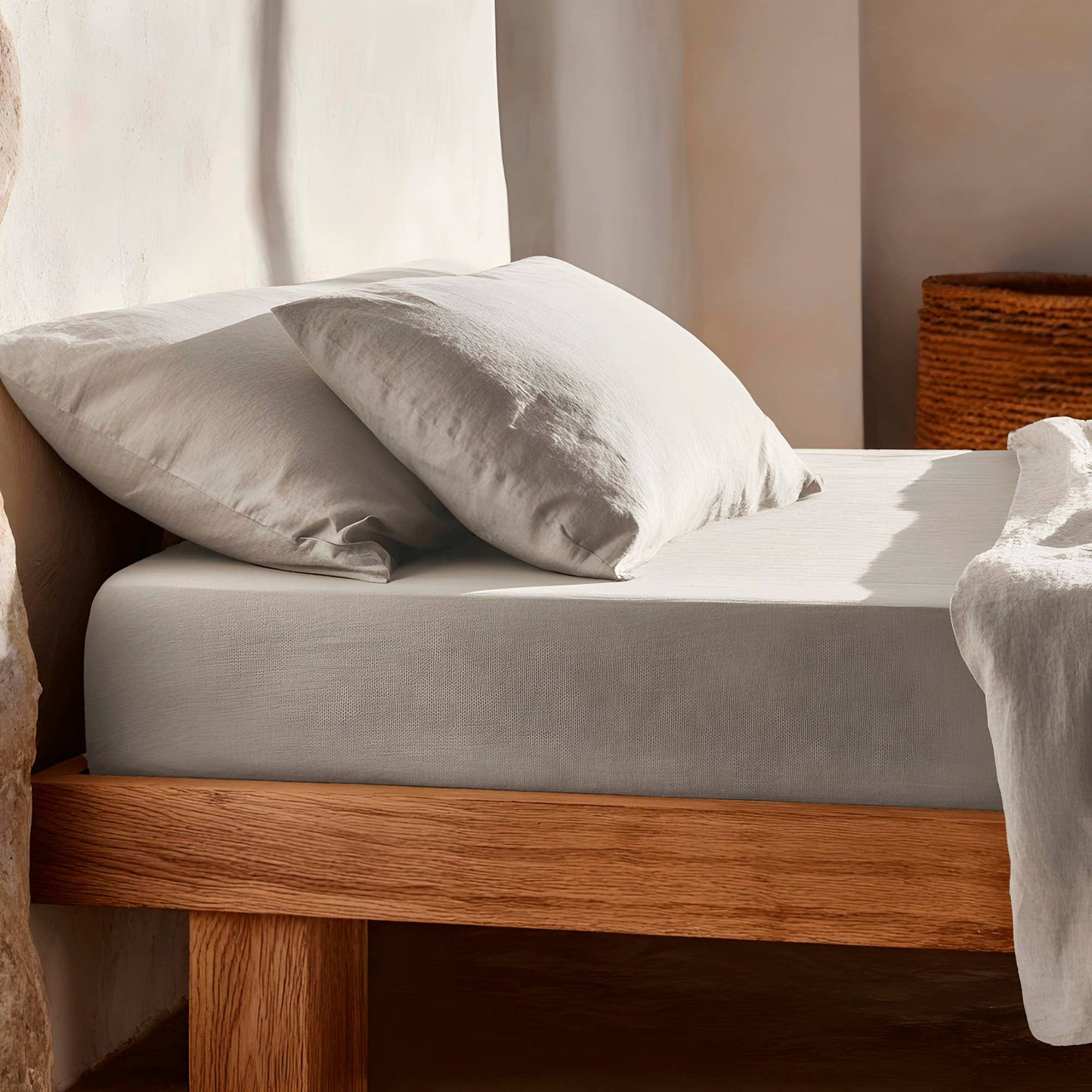 Fitted sheet 100% soft cotton - 144 thread count