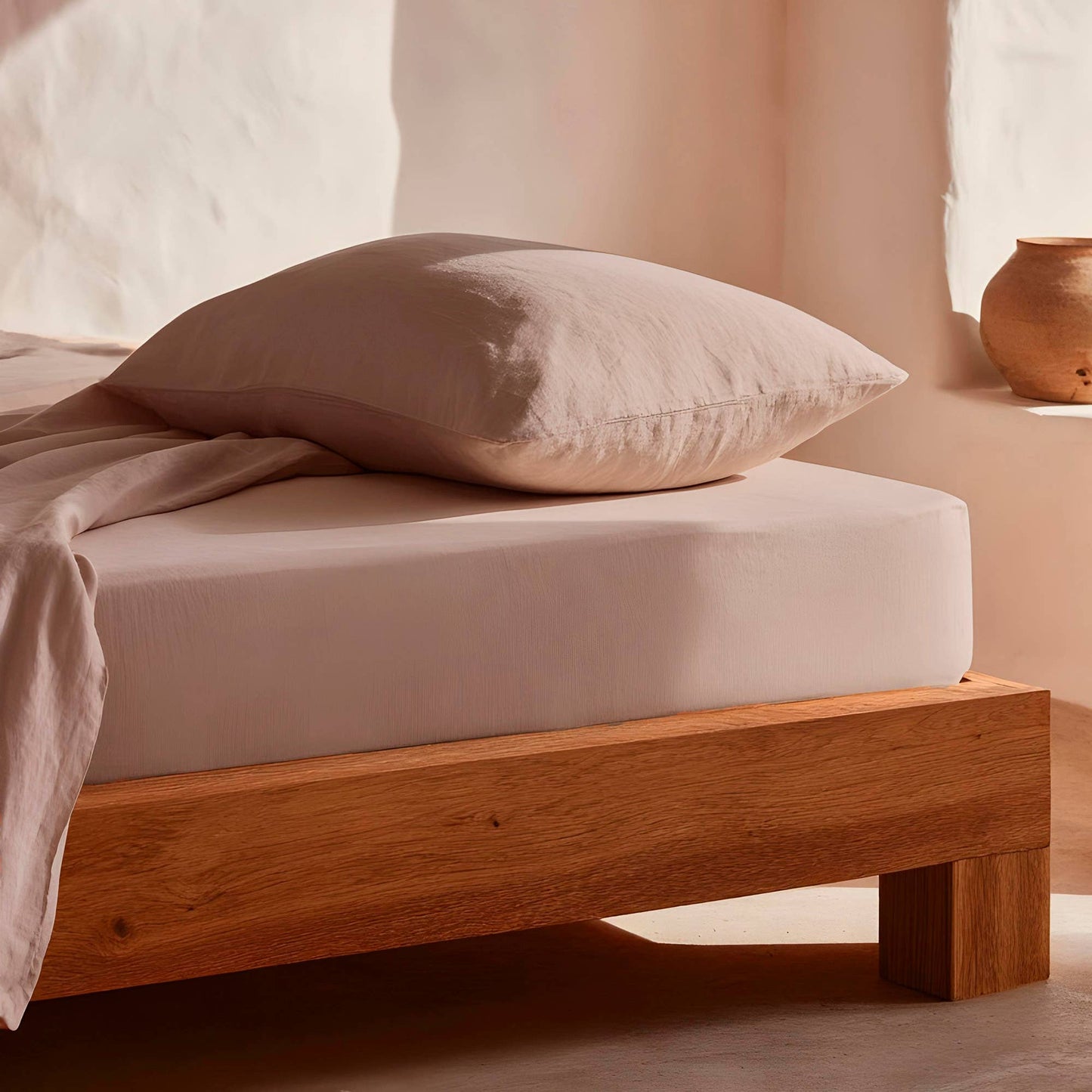 Fitted sheet 100% soft cotton - 144 thread count