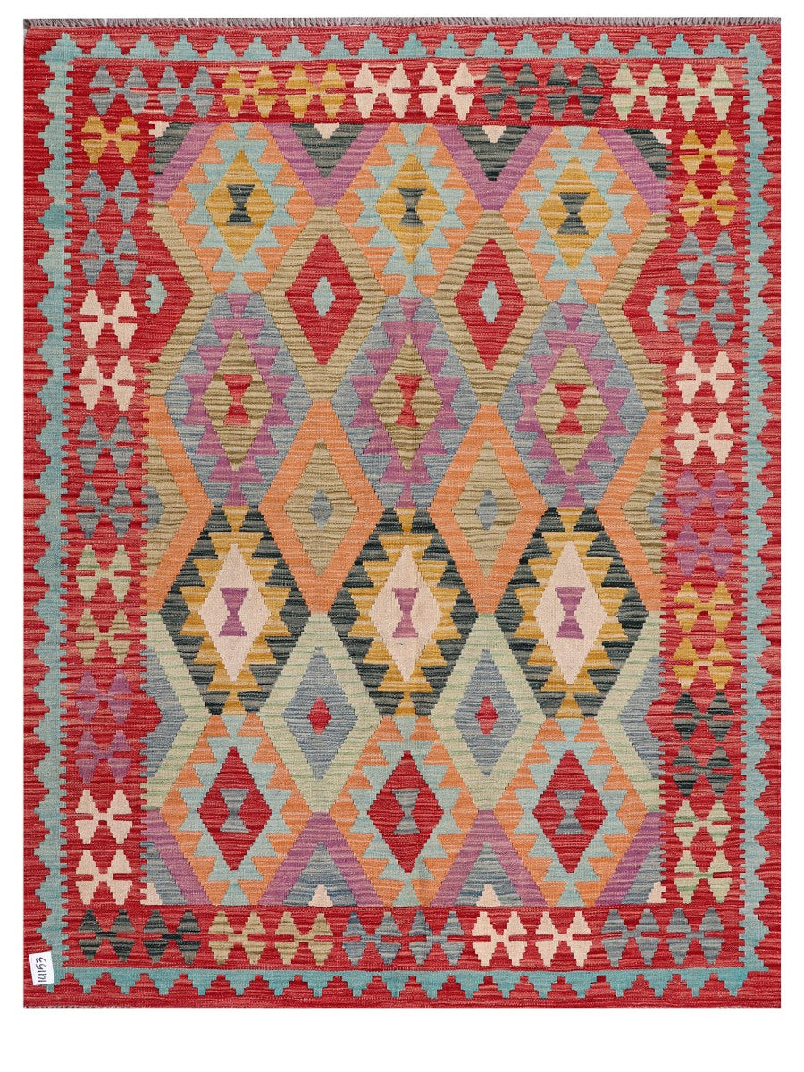Maimana Afghanistan Kilim Rug – 199 × 156 cm