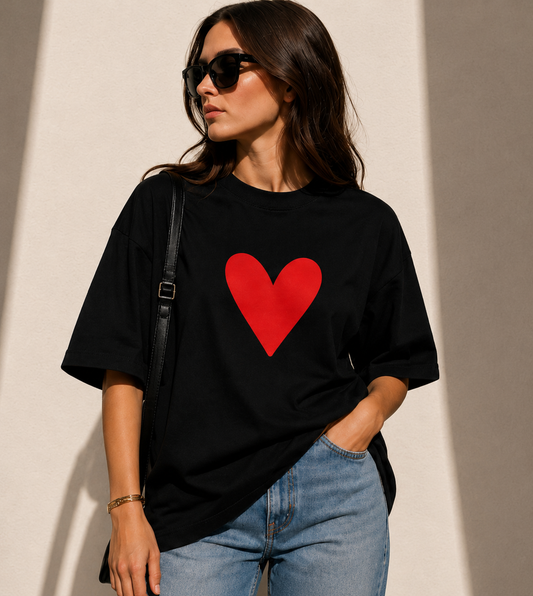 LOŽAK LOVE Signature Oversized Tee — Heavy Organic Cotton
