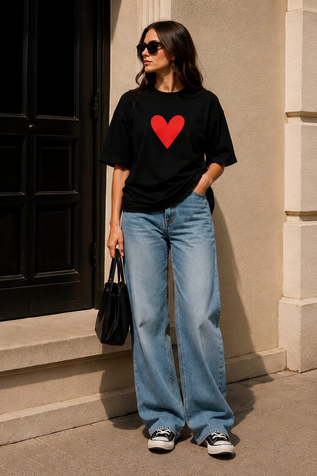 LOŽAK LOVE Signature Oversized Tee — Heavy Organic Cotton