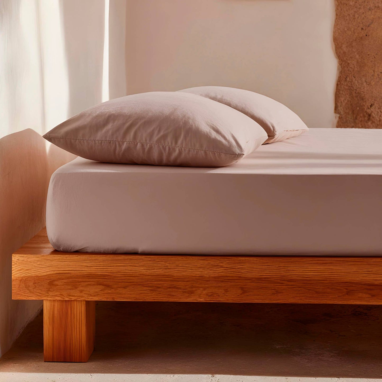 Fitted sheet 100% soft cotton - 144 thread count