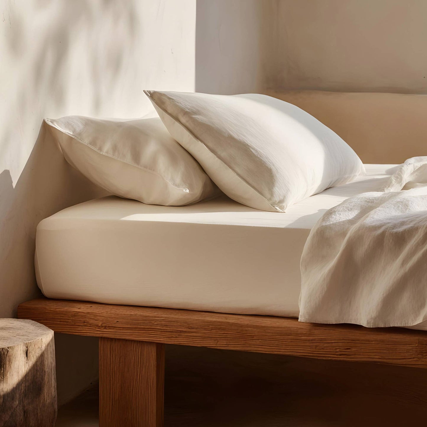 Fitted sheet 100% soft cotton - 144 thread count