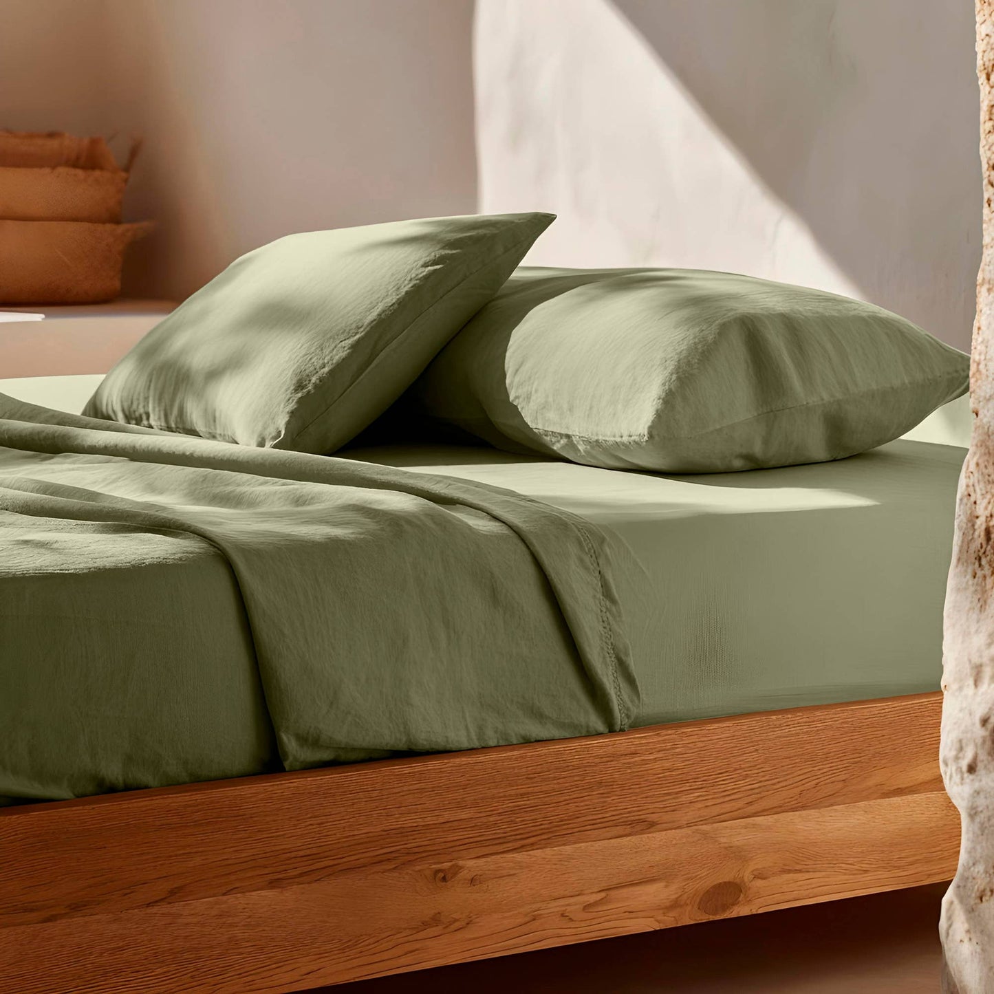 Fitted sheet 100% soft cotton - 144 thread count