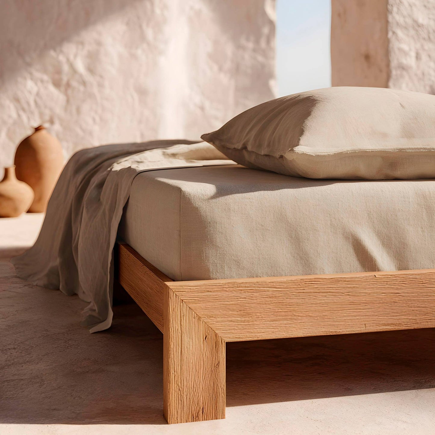 Fitted sheet 100% soft cotton - 144 thread count