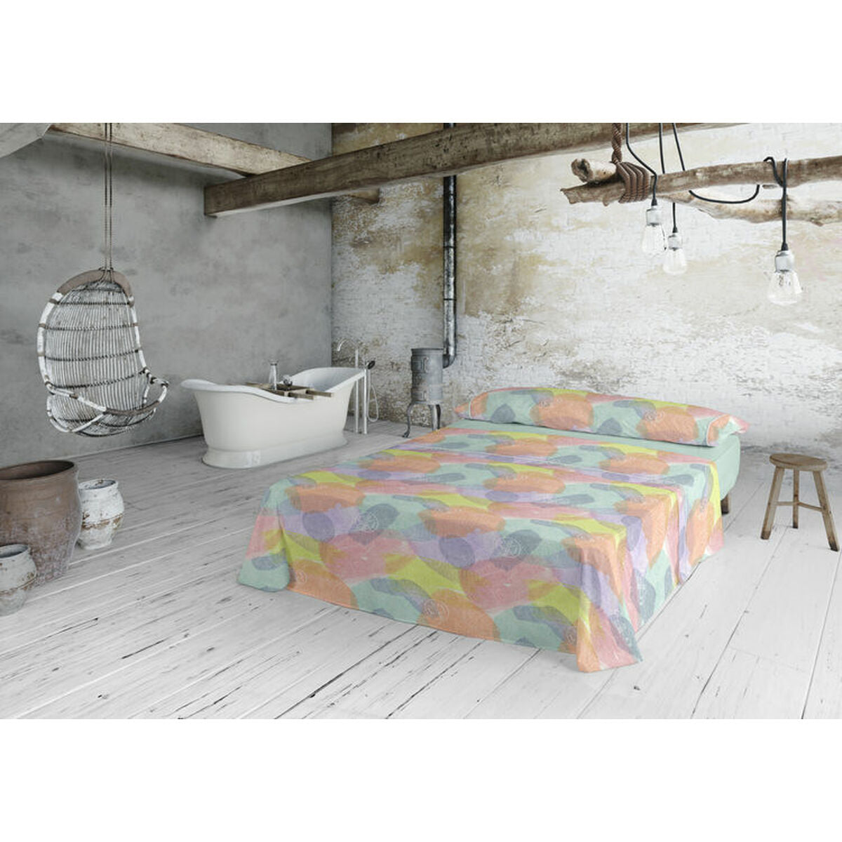 Bedding set Lois ANIBAL Blue Single-1