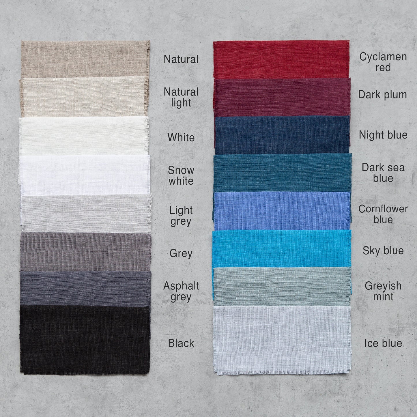 Gelsvos lininės užuolaidos su klostavimo juosta