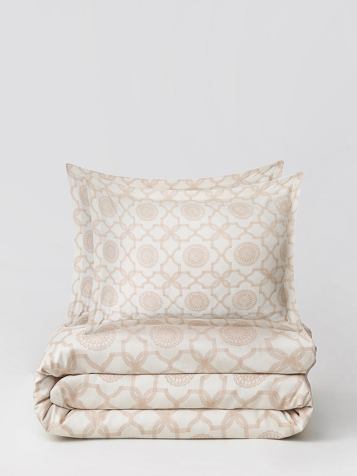 Satin bedding set made of 210 thread count cotton fiber, 160x200 cm-0