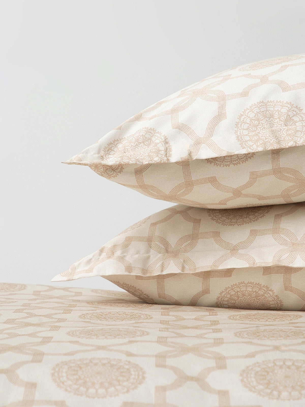 Satin bedding set made of 210 thread count cotton fiber, 160x200 cm-3