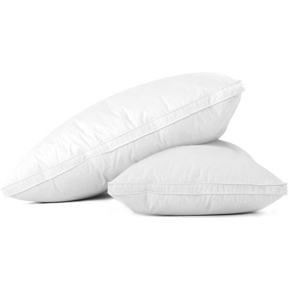 NNEDSZ  Bedding Duck Feather Down Twin Pack Pillow