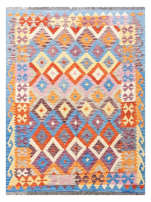 Maimana Afghanistan Kilim Rug – 198 × 150 cm