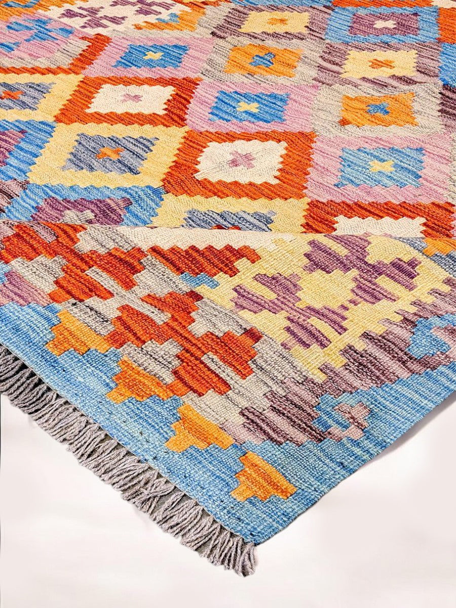 Maimana Afghanistan Kilim Rug – 198 × 150 cm