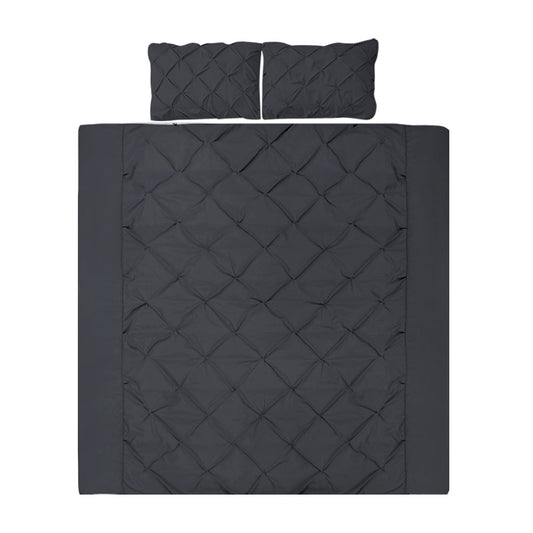 NNEDSZ Bedding Queen Size Quilt Cover Set - Black
