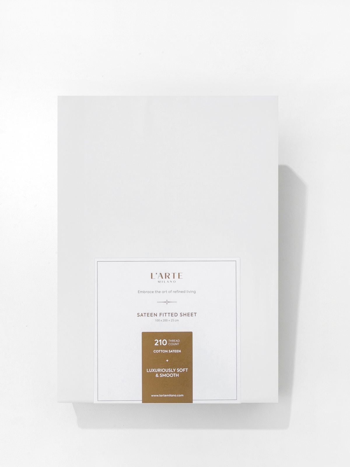 Satin fitted sheet, 160x200 cm-0