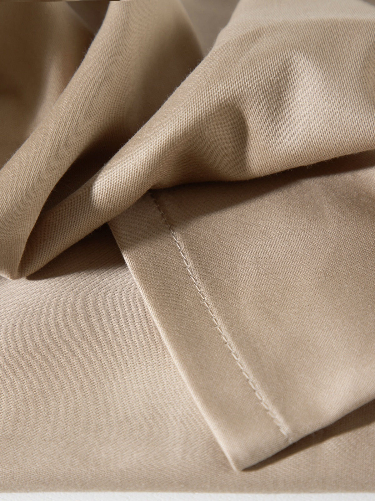 Satin fitted sheet, 160x200 cm-3