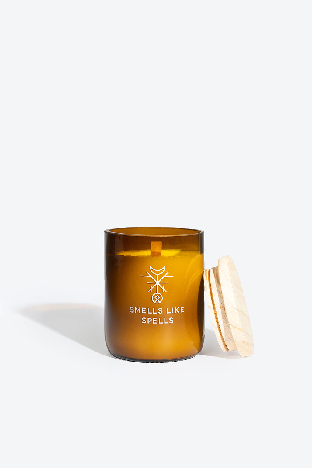 Soy wax scented candle with wooden wick DELLINGR Smells Like Spells
