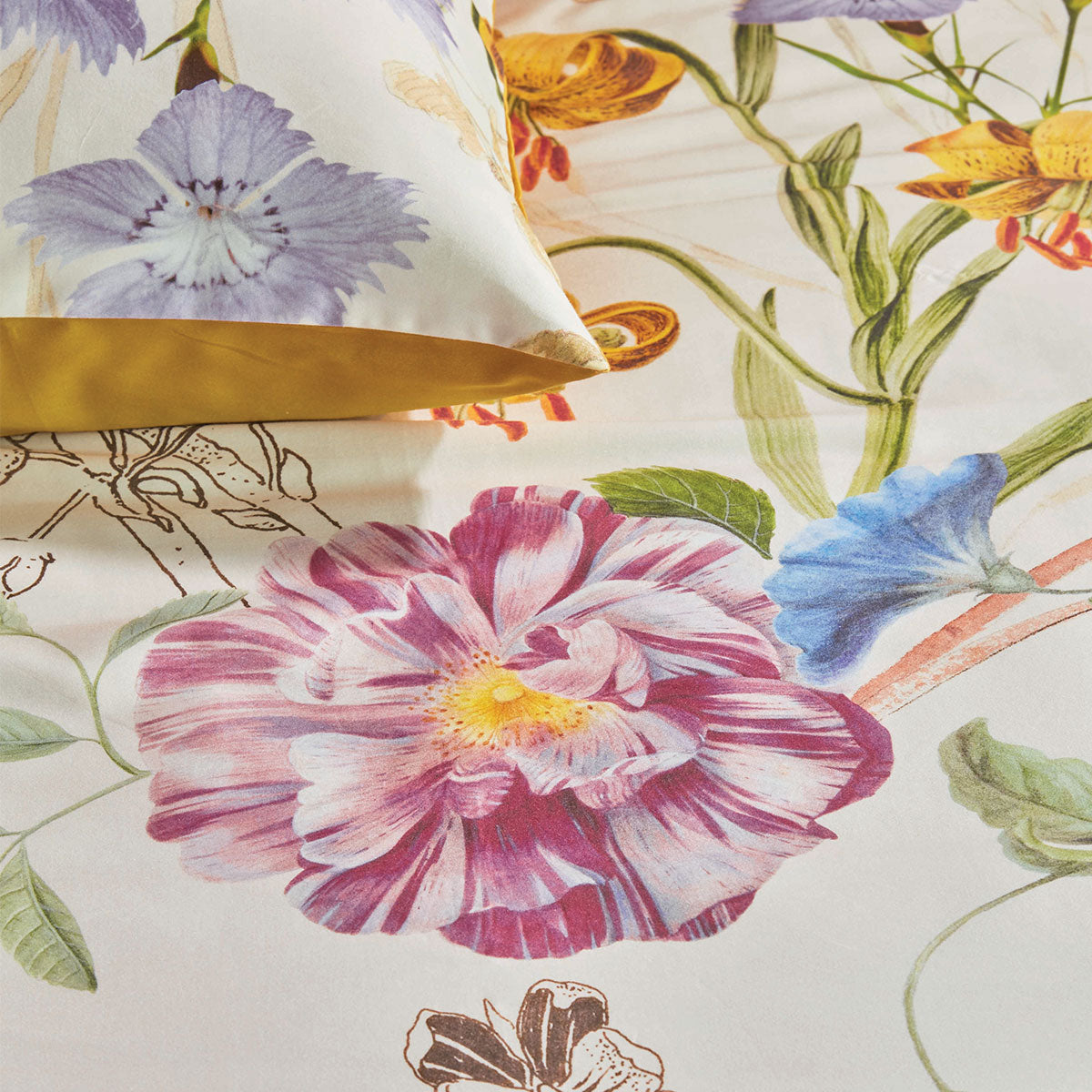 NNEDSZ Bedding House Beau Multi Cotton Sateen Quilt Cover Set King