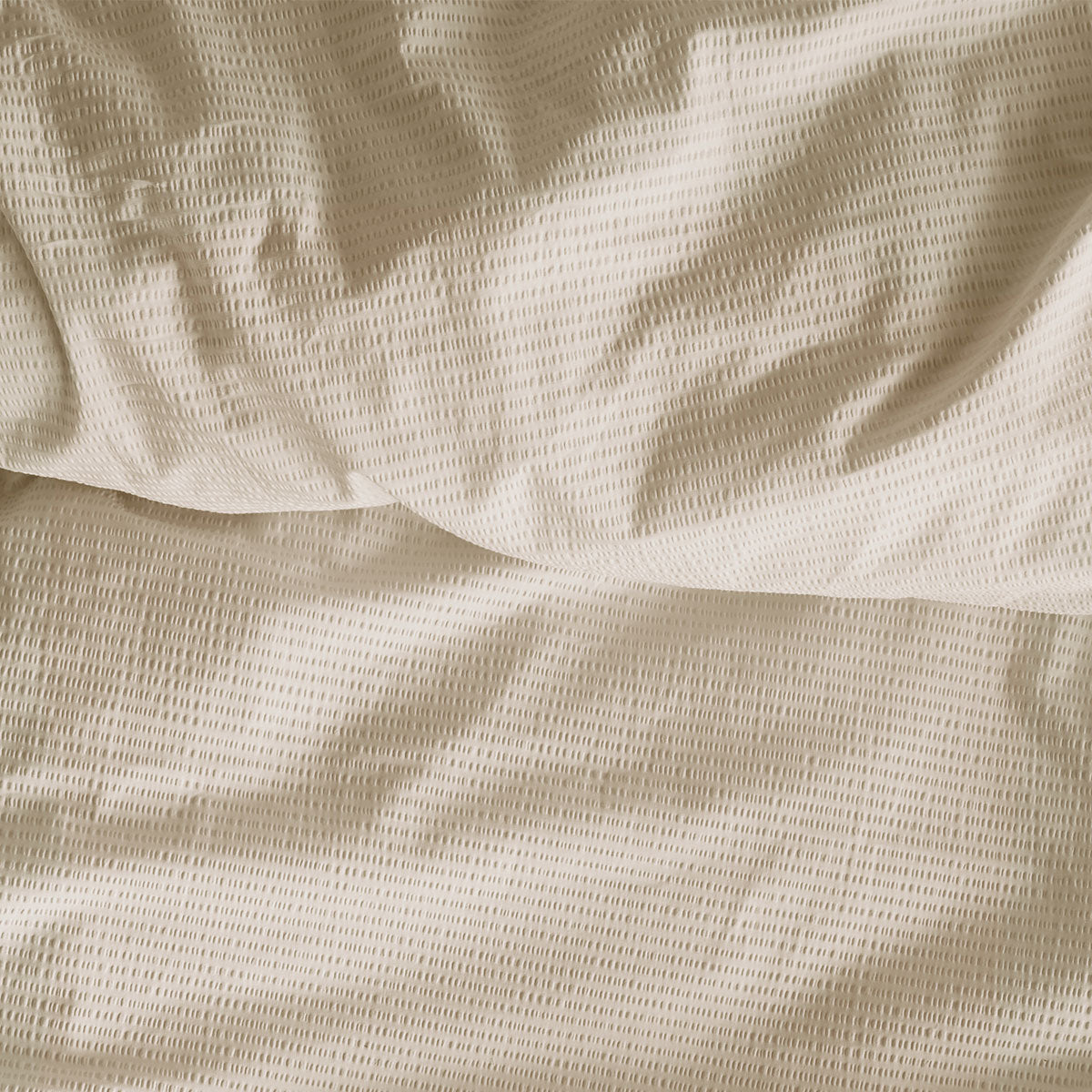 NNEDSZ Bedding House Summer Sand Seersucker Cotton Quilt Cover Set King