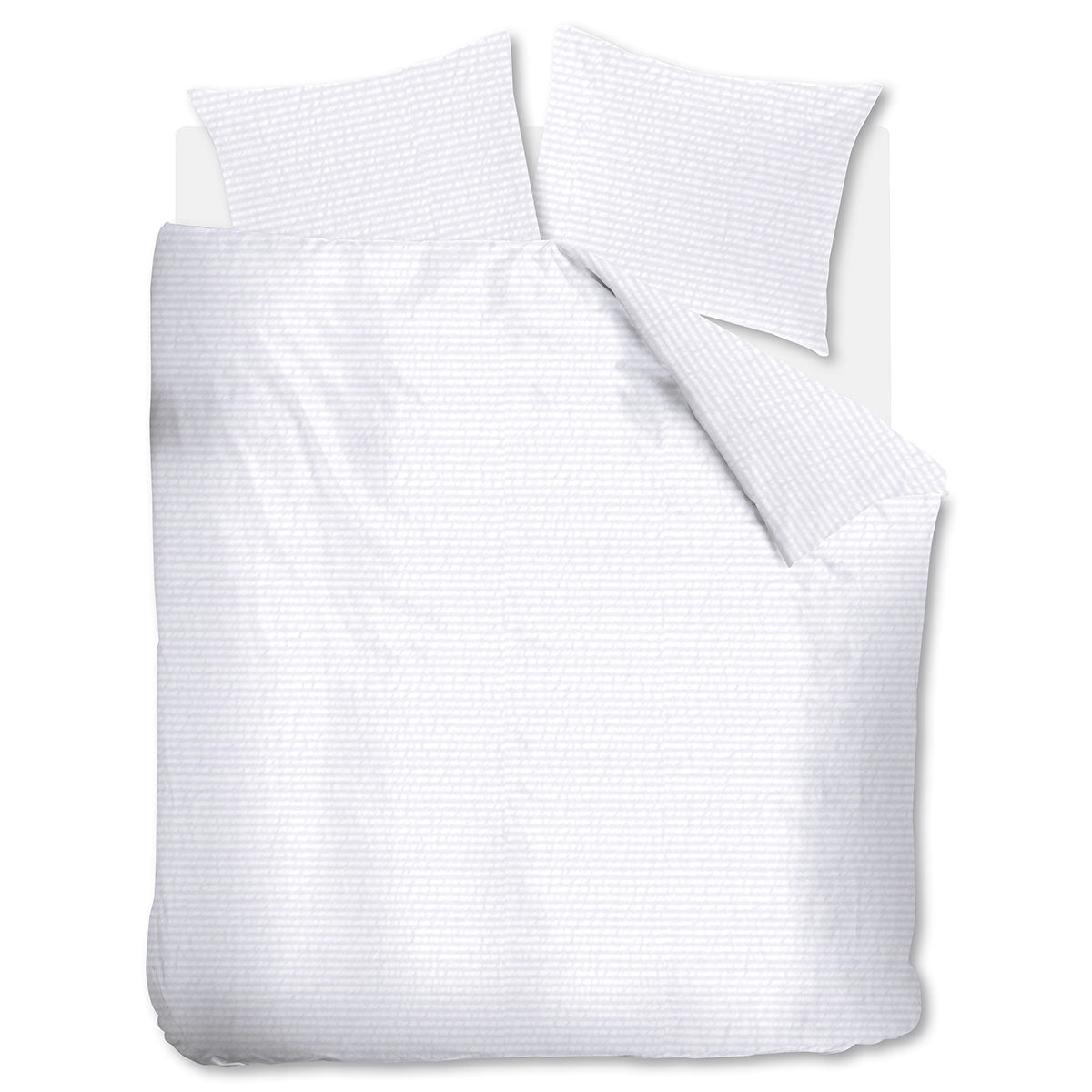 NNEDSZ Bedding House Summer White Seersucker Cotton Quilt Cover Set Queen
