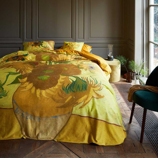 NNEDSZ Bedding House Tournesol Yellow Quilt Cover Set King