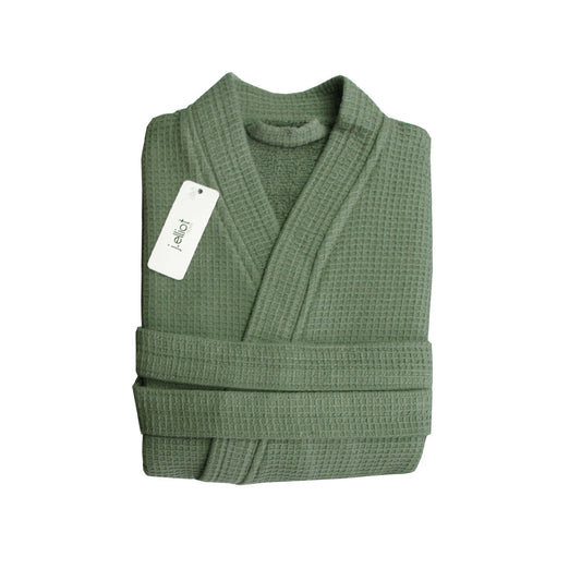 Medvilninis vaflinis chalatas Camila Chive