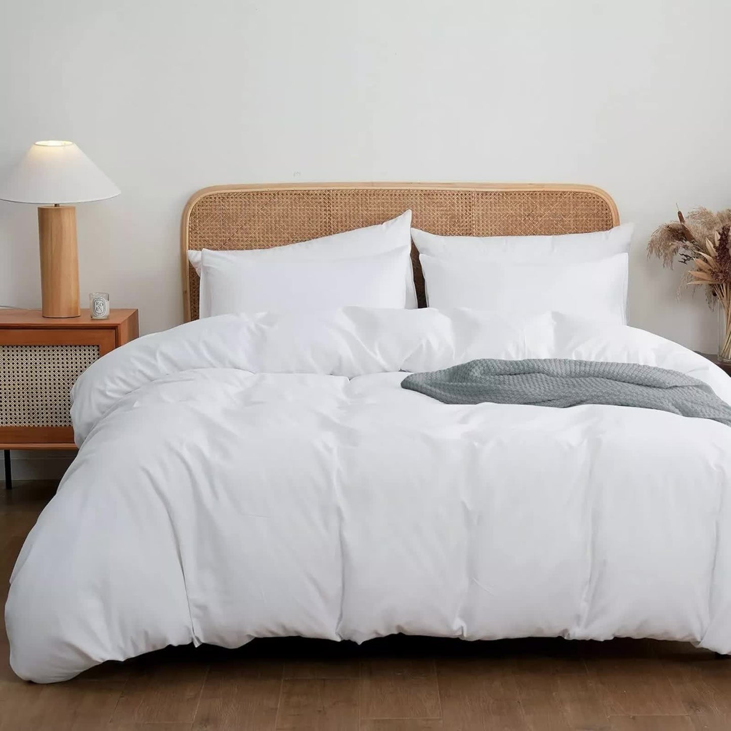 NNEDSZ pastelinių atspalvių antklodės užvalkalų komplektas – greitai džiūstantis audinys (Queen dydis)