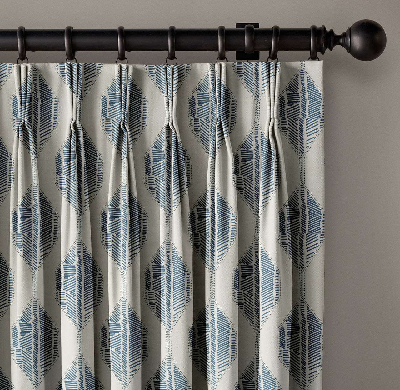 Modern Geometric Pure Linen Curtains | 3 Colors | Pinch & Euro Pleats | Made-to-Measure-0