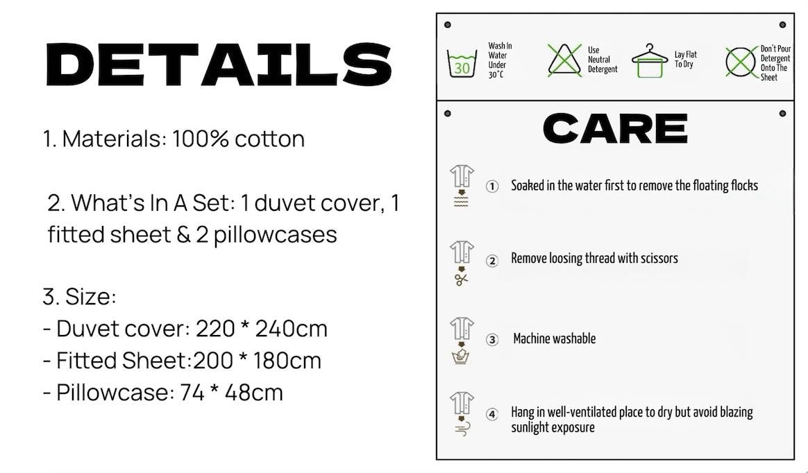 Dopamine Stripe Cotton Queen Size Duvet Cover Set