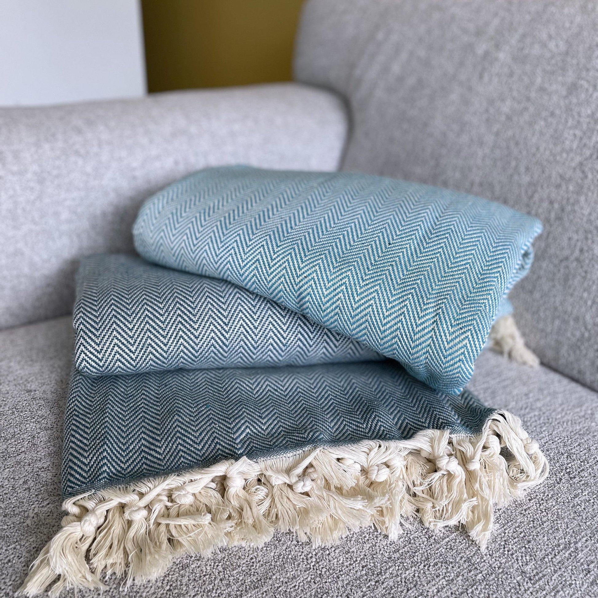 Herringbone Throw Blanket-0